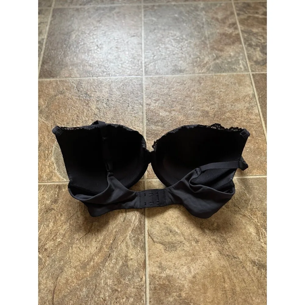 SKIMS  Fits Everybody Lace Pushup Demi Bra Onyx Size 36DD - Image 10