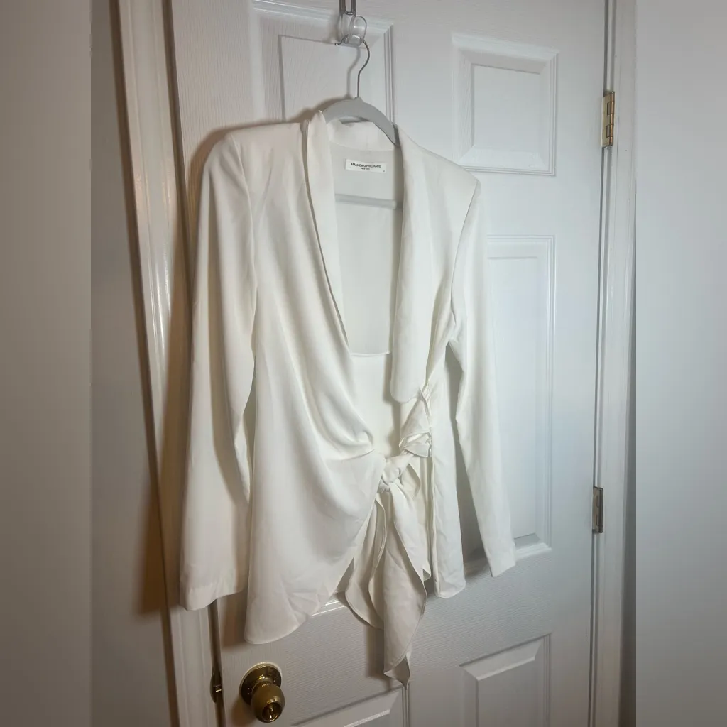 Amanda Uprichard Vera Blazer in Ivory - Image 6