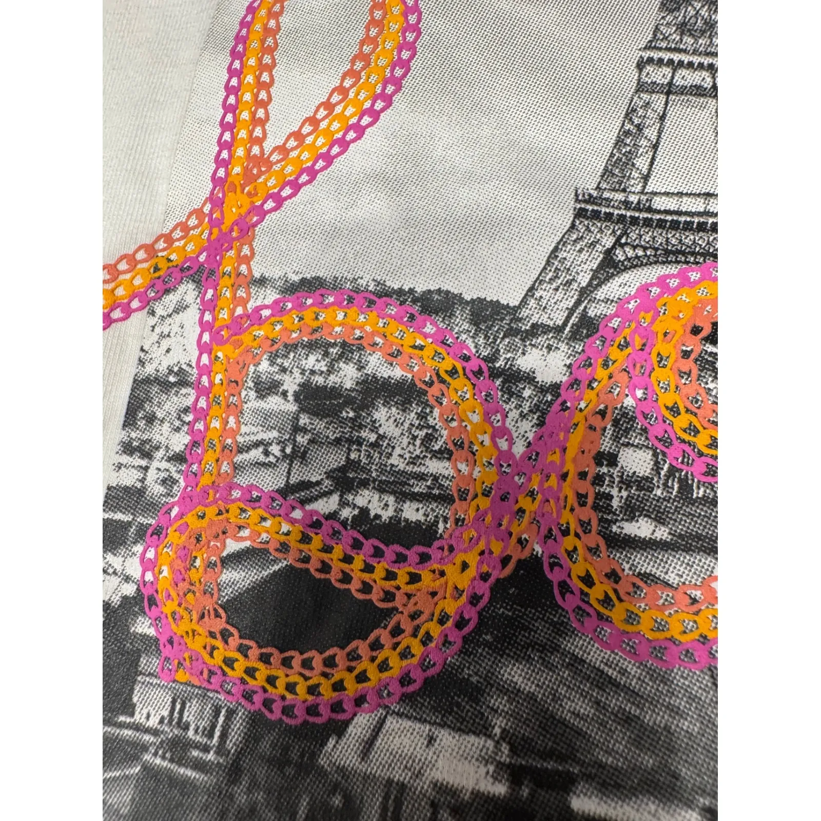 Karl Lagerfeld Paris Bonjour Eiffel Tower Graphic T - Image 4