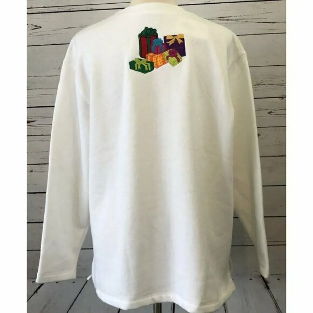 Ugly Christmas Sweater NWT Westbound Petite Large PL 3D Holiday Tree Sweatshirt - Image 5