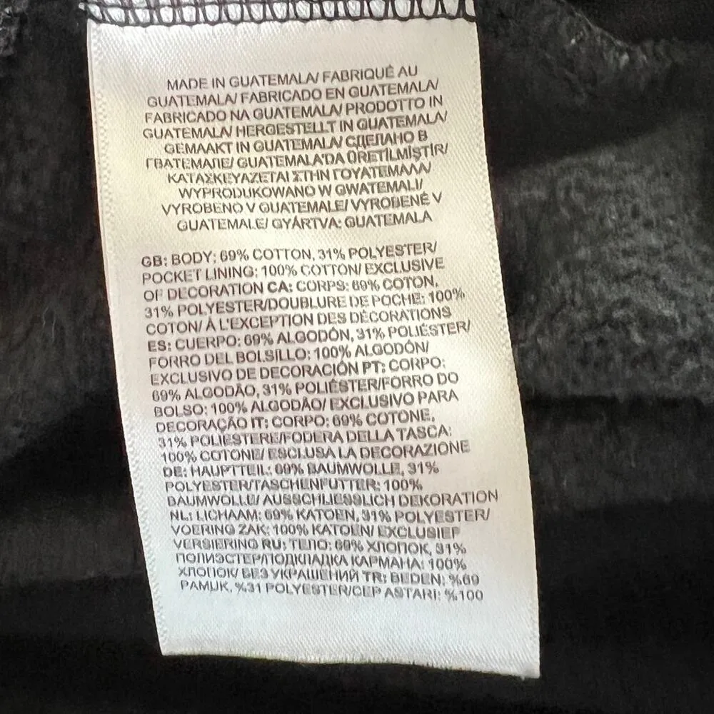 Jersey Shorts Sz XL Black Elastic Waist Pull Up Pockets Logo - Image 5