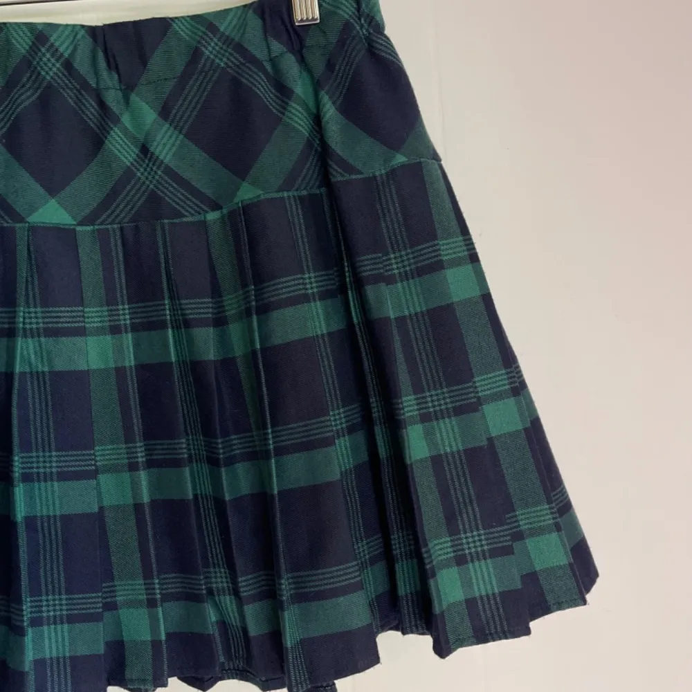 Urban Coco Blackwatch Plaid Pleated Mini Skirt Pull On Stretch Skater Girlhood L - Image 3