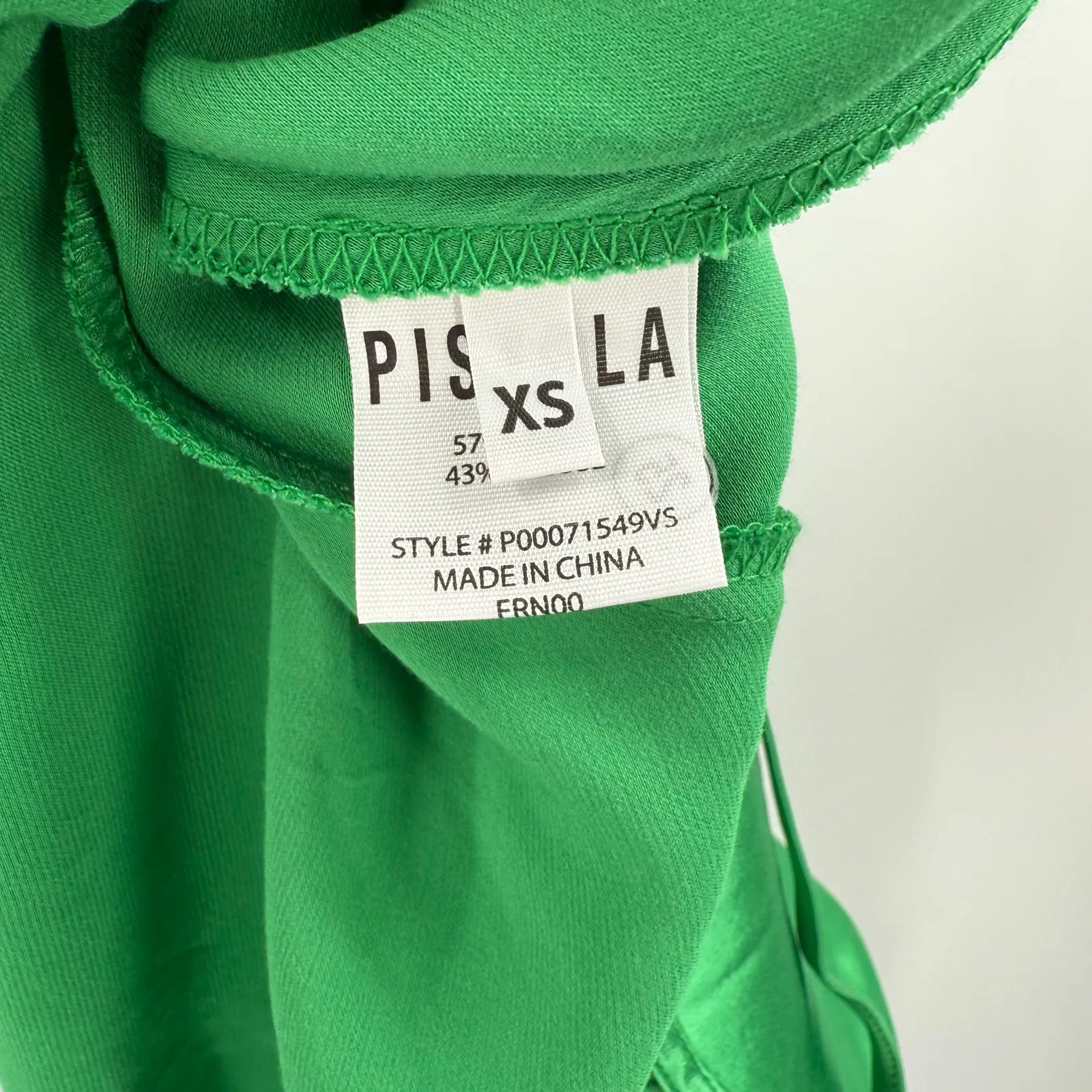 PISTOLA Dress Size Extra Small NWT Mari Slip Satin Kelly Green Adjustable Straps - Image 15