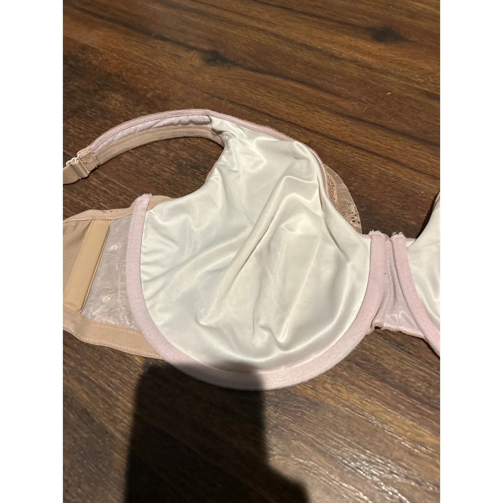 Cacique Bra 44G Tan Lace Modern Covered Unlined Full Coverage - Image 7