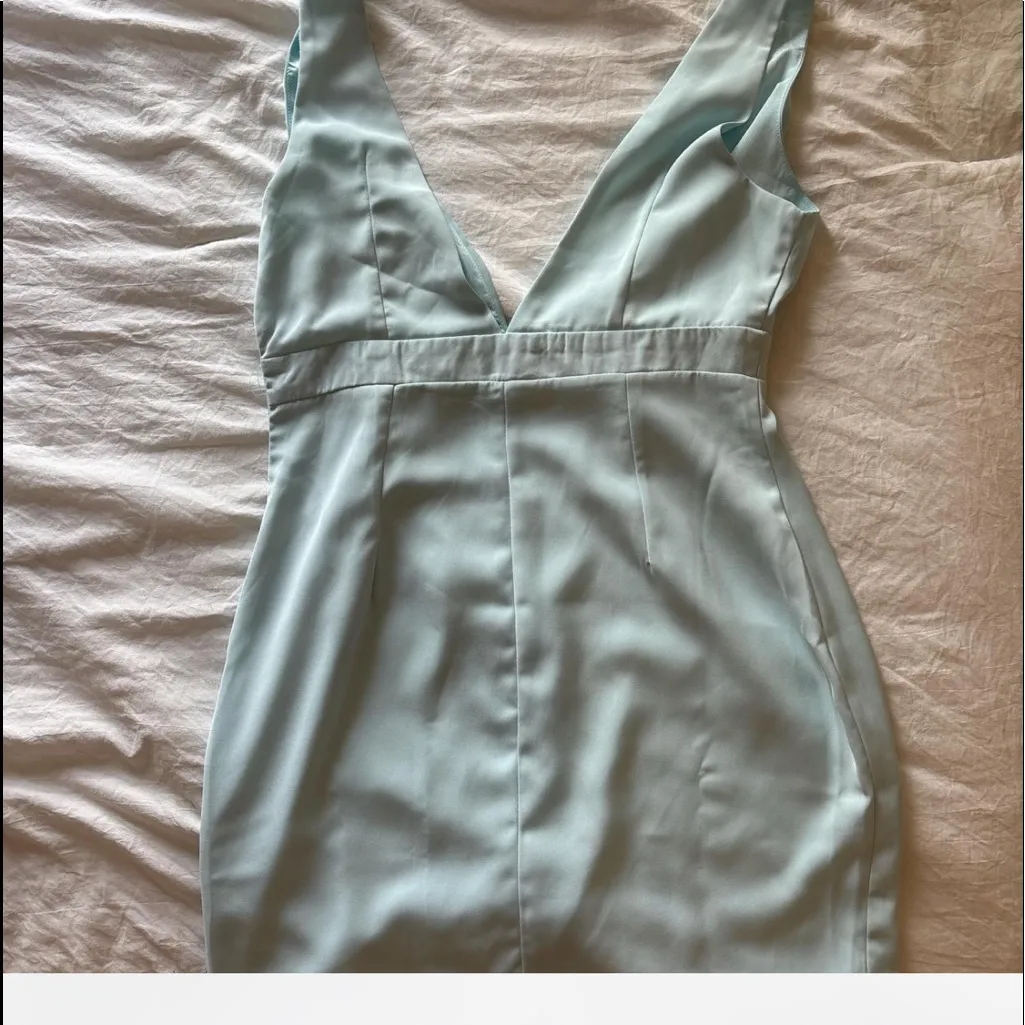 Super down mint mini dress - Image 2