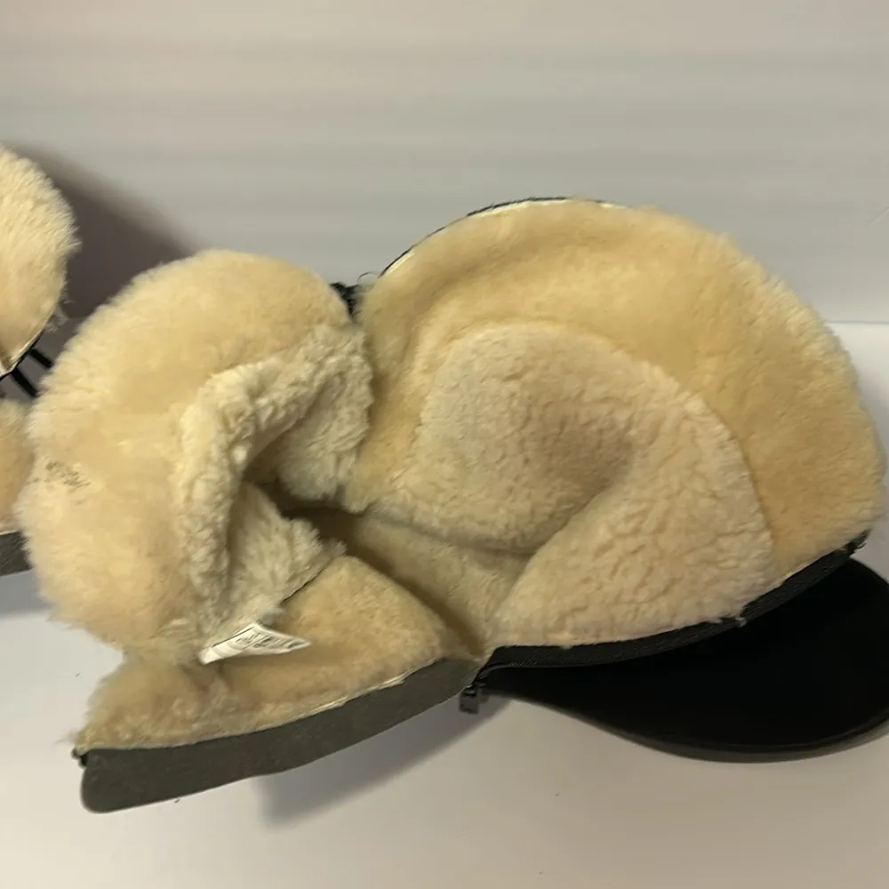 Women’s size 10 Koolaburra by UGG Shazi suede short boots tie back zip up new - Image 9