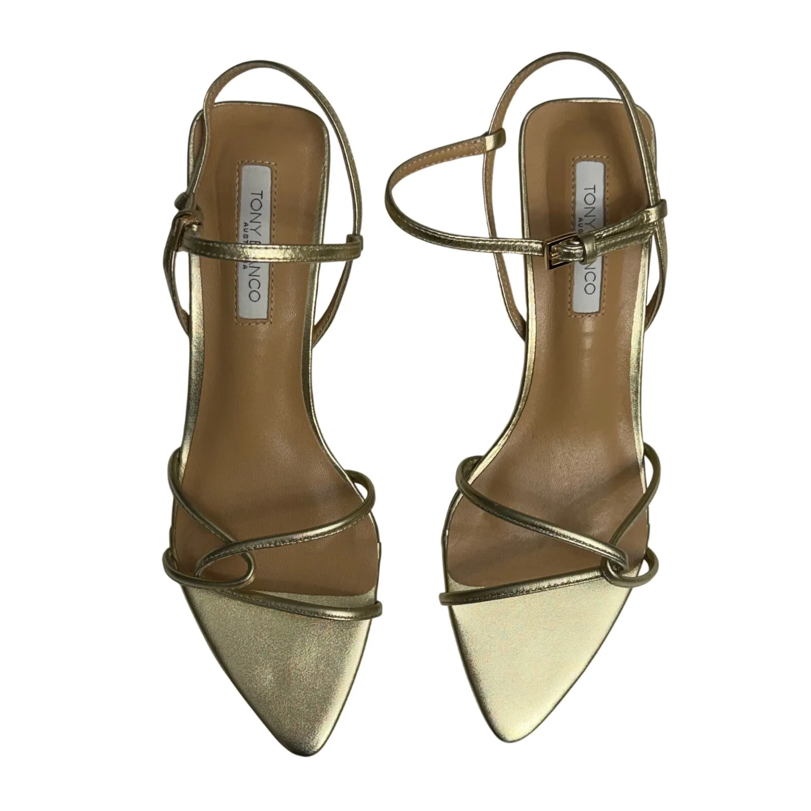 Tony Bianco Florida Sandal in Gold Metallic size 7 New in Box - Image 2