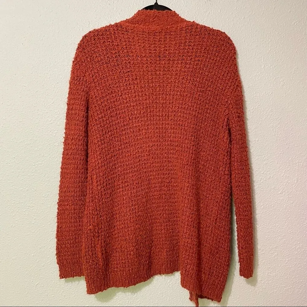 Ecote Urban Outfitters Orange Chunky Knit Open Front Cardigan Sweater Womens S - Image 8