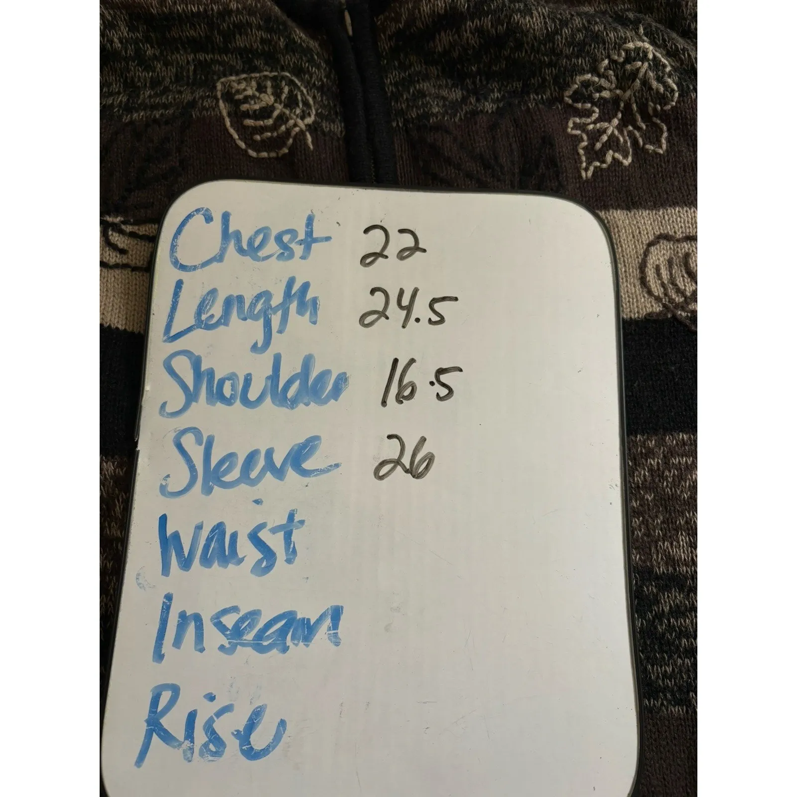 Vintage Y2K Christopher Banks Sweater Womens Large Embroidered Leaf Fall Autumn - Image 8