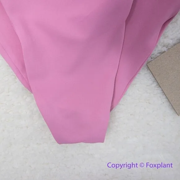 NEW Stone Fox Swim Juniper high waisted bikini bottoms, pink, size XS - Image 3