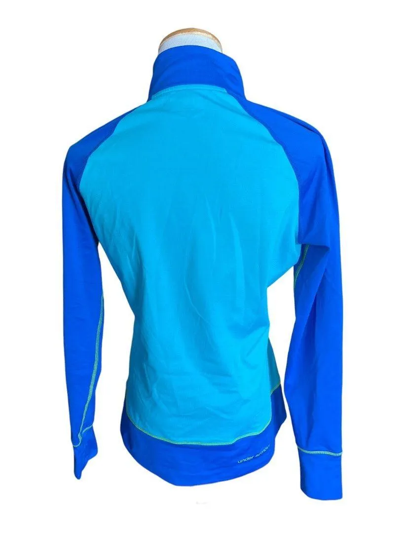 Under Armour Womens  Fitted 1/4 Quarter Zip Running Cold Gear Running Pullover L - Image 2