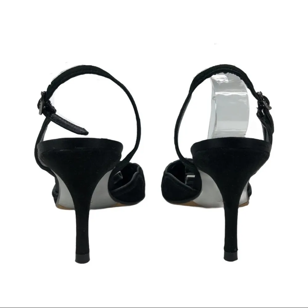 Cole Haan Black Suede Leather Sing Back Heels 8 - Image 11