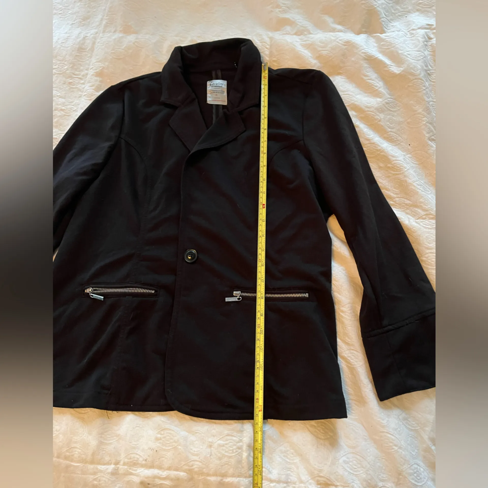 Women’s Cavalini Black Blazer with Silver Accents size 1x - Image 2