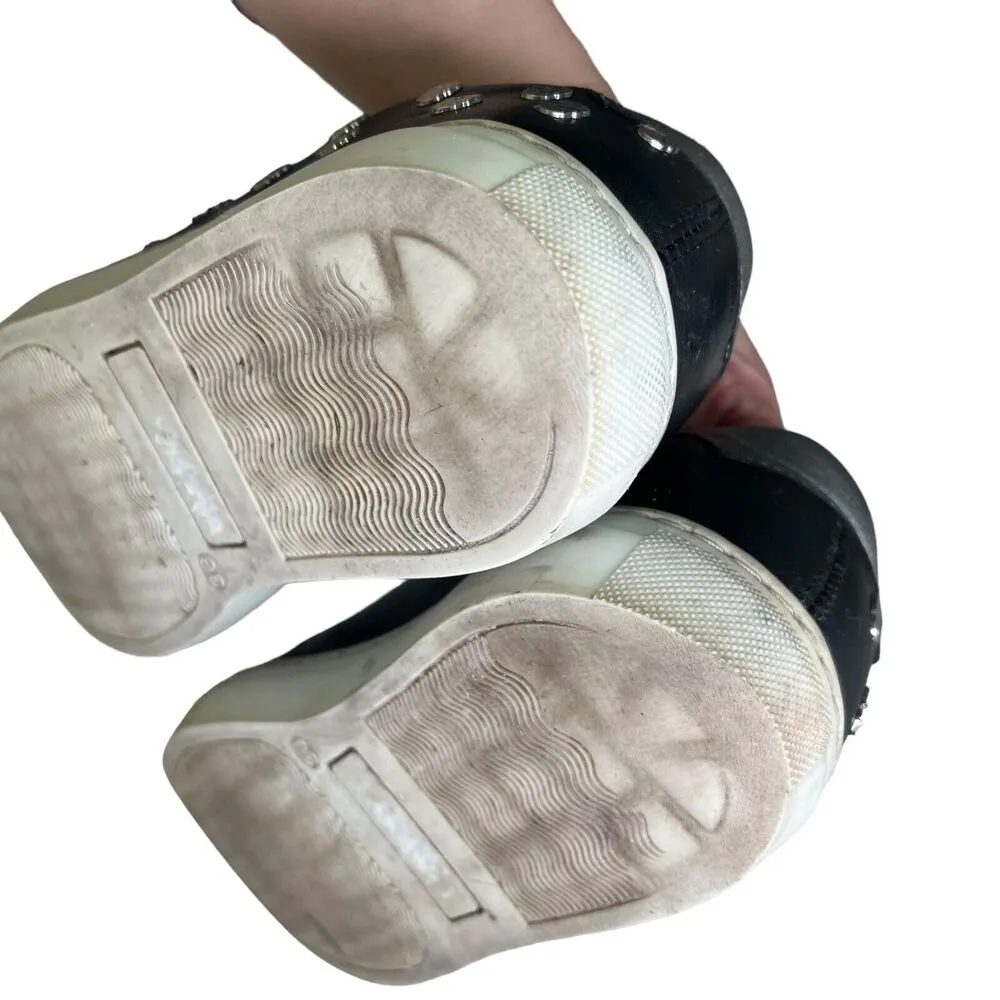 Zadig & Voltaire Zv1747 Skull Black Leather Sneakers Shoes Women’s Size 36 US 6 - Image 10