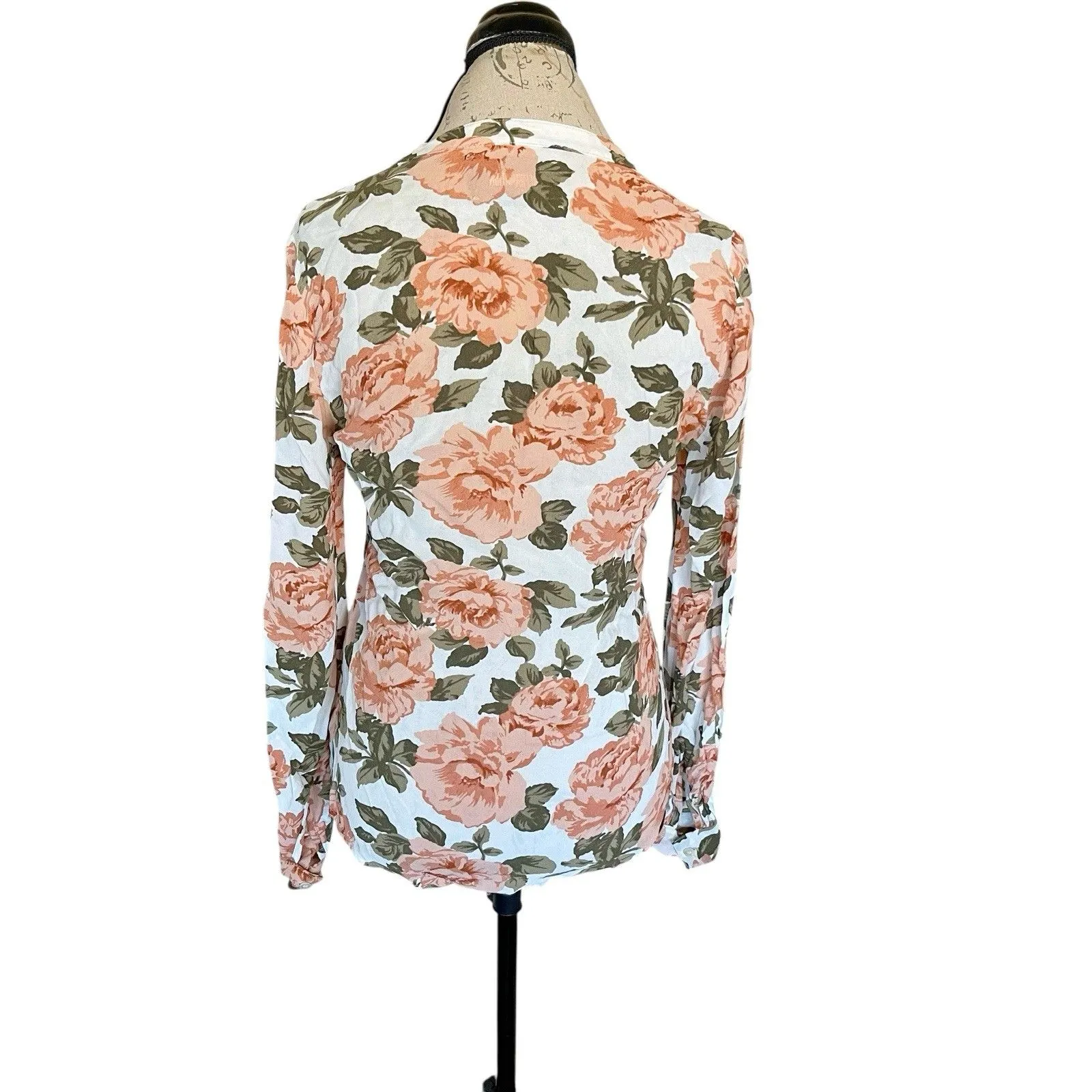 Reformation Womens Blouse XS Floral Cottagecore Cottage Bohemian Boho Romantic - Image 4