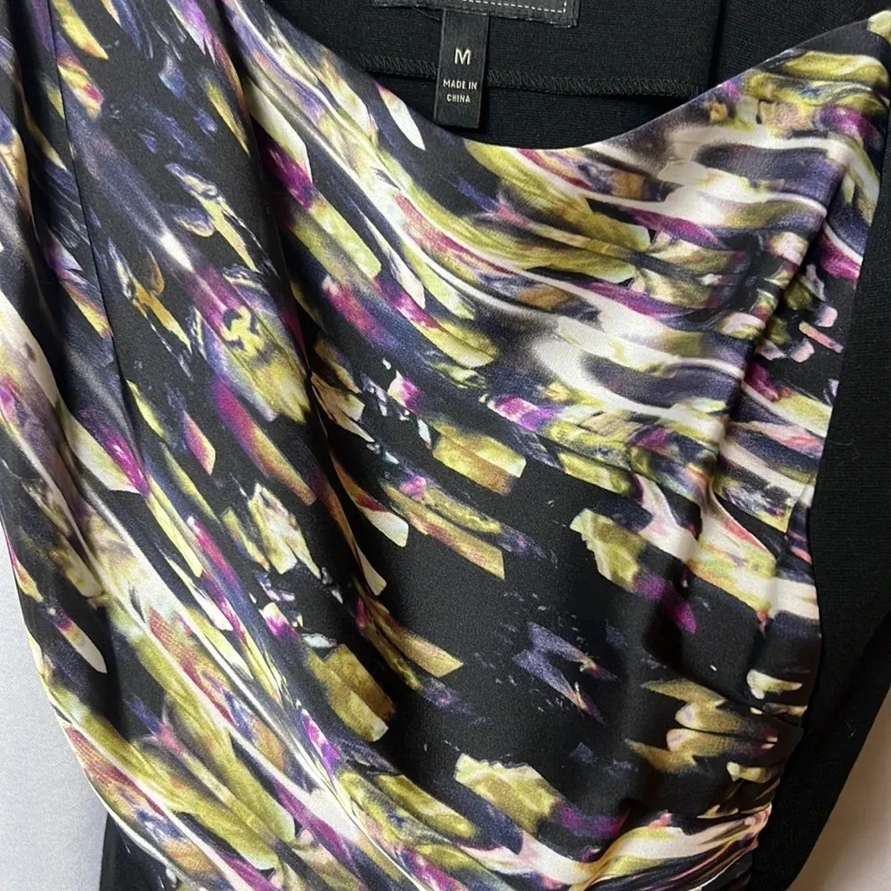 Jessica Simpson Dress Rouched Mini Two-Tone Size M Sleeveless Flattering - Image 6