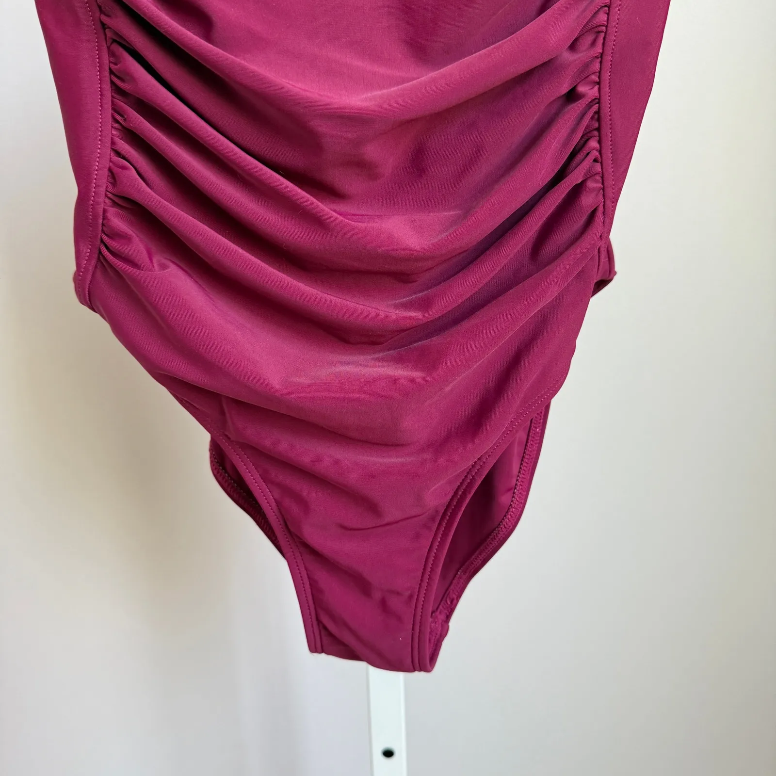Tempt Me‎ Swimsuit sz M  burgundy one piece swimsuit NWT - Image 3
