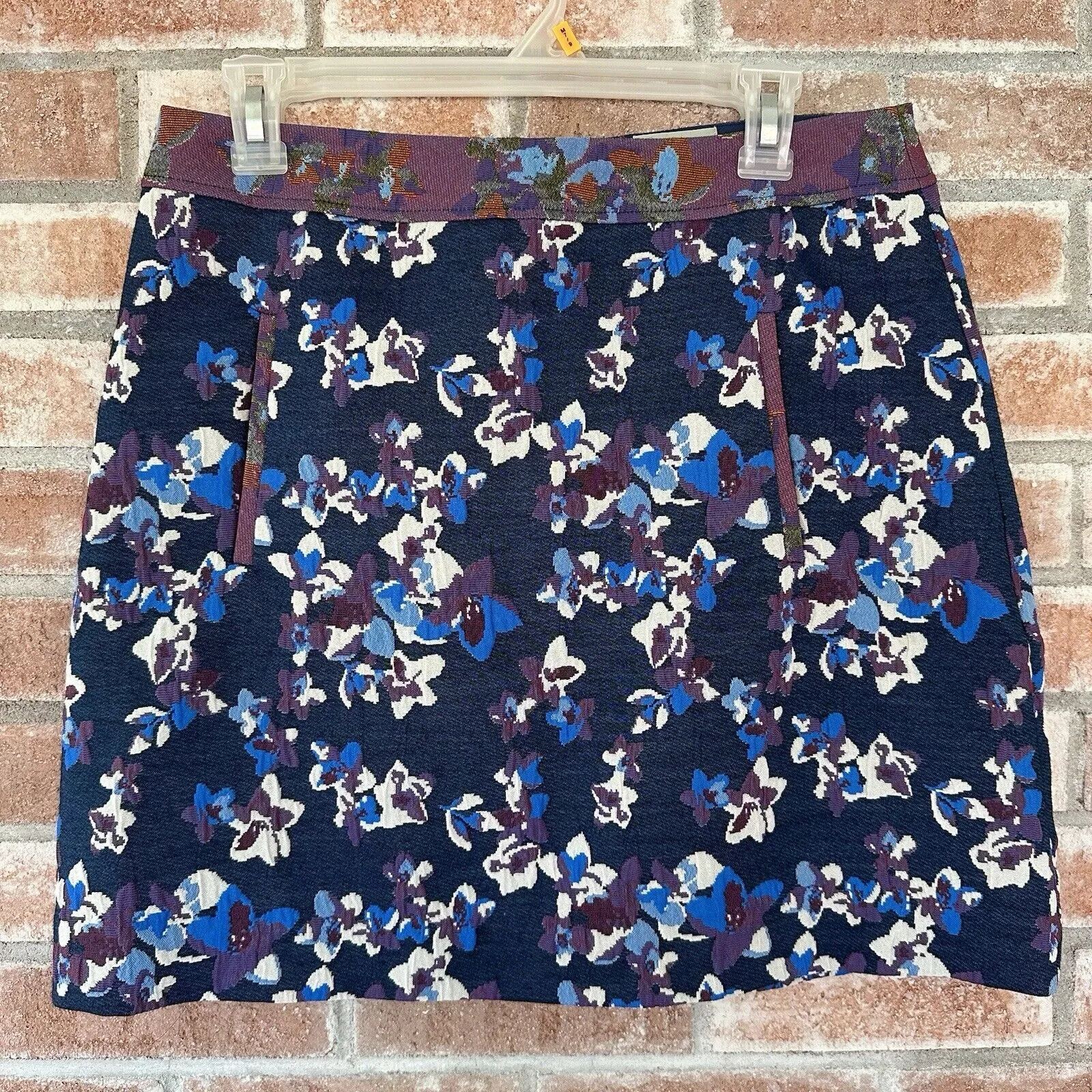Maeve Anthropologie Cardana Floral Pocket Skirt Size 8 - Image 3