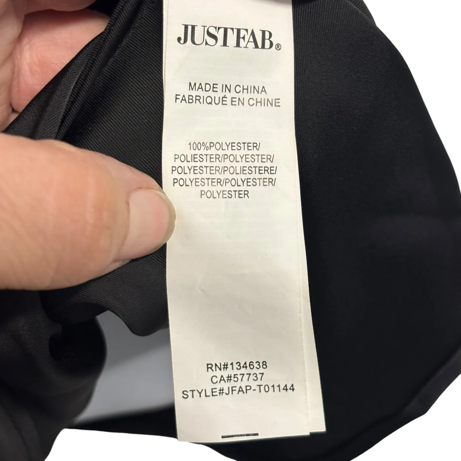 Just Fab Black Lace Trim V Neck Cami Tank Top Womens XL Polyester - Image 5