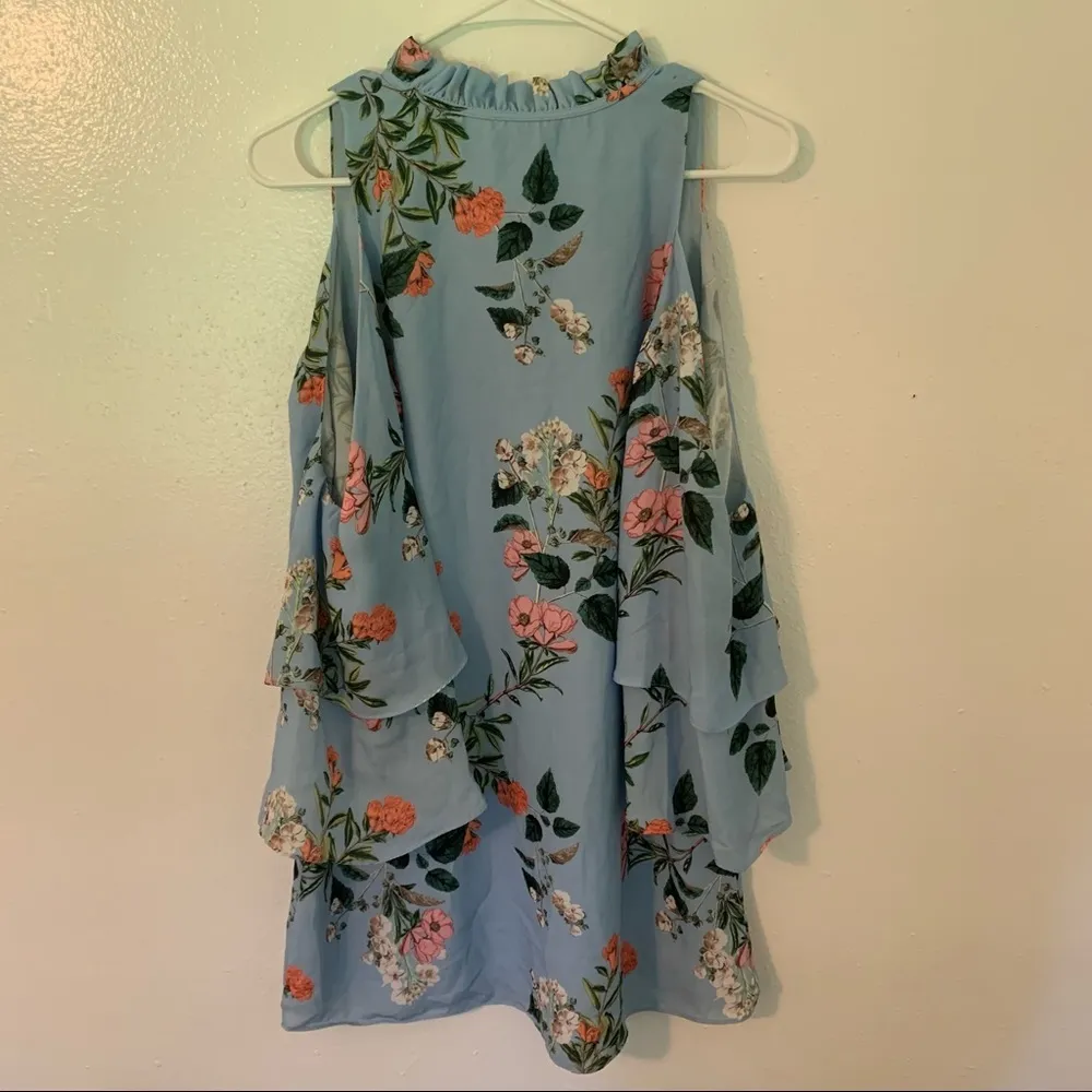 Parker Daphne Floral Cold Shoulder Shift Dress - Image 8