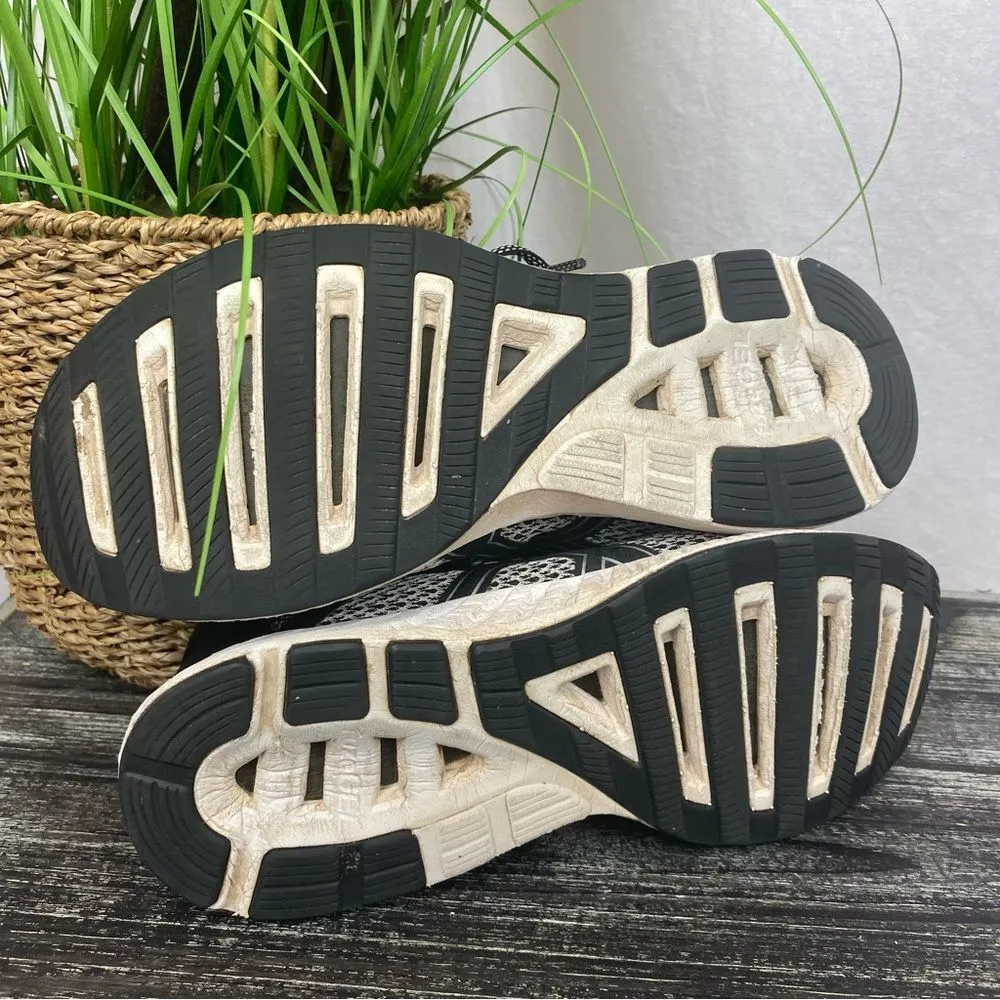 Asics Women's Gray & Black Athletic Sport F131018 Sneakers Shoes Trainers 8 - Image 4