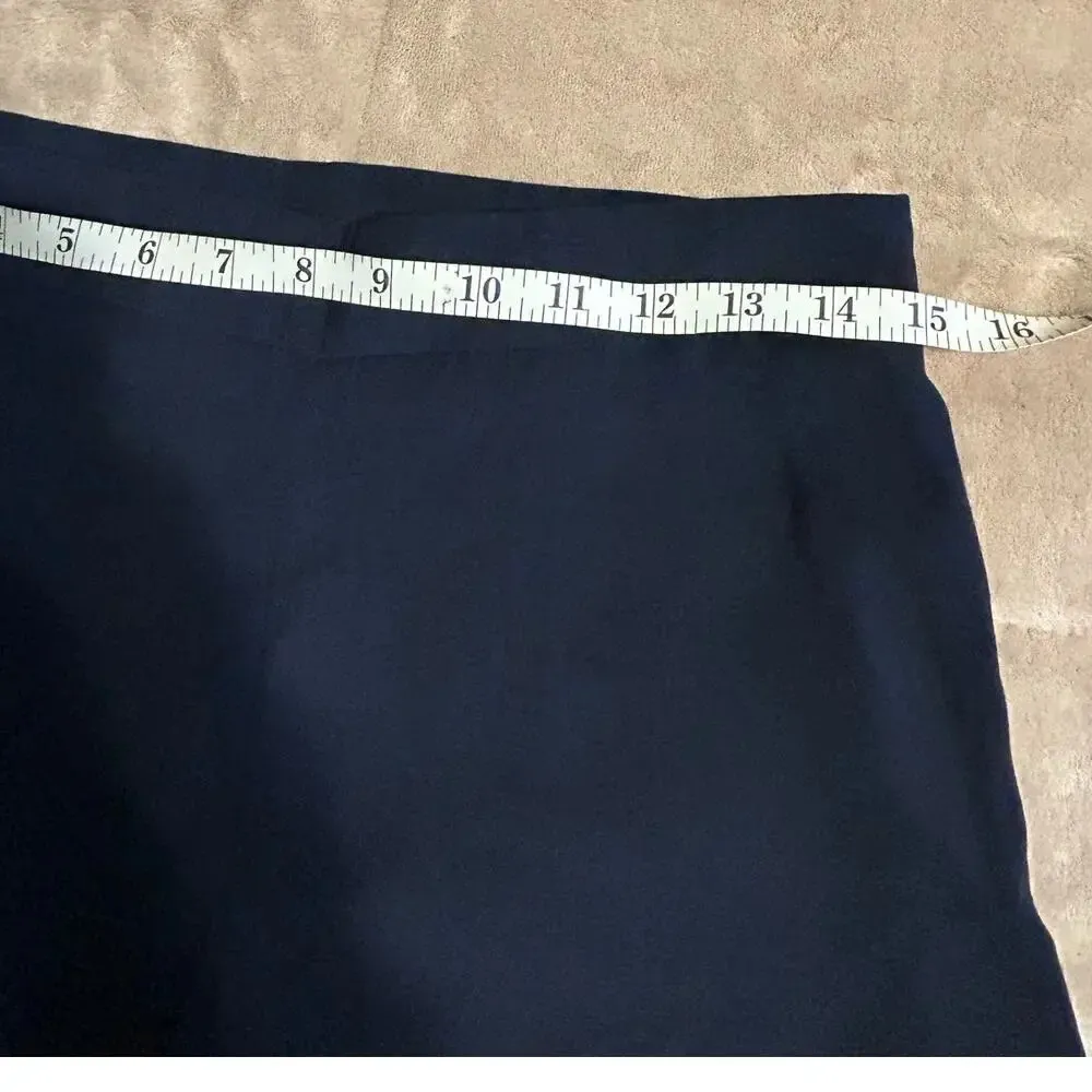 Zara Basic Collection Dressy Shorts Size Medium Navy Blue - Image 6