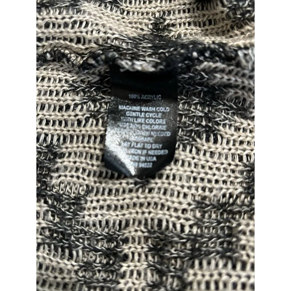 Say What Hooded Open Cardigan Aztec Tan/Green/Black Long Sleeve‎ Size Large - Image 5