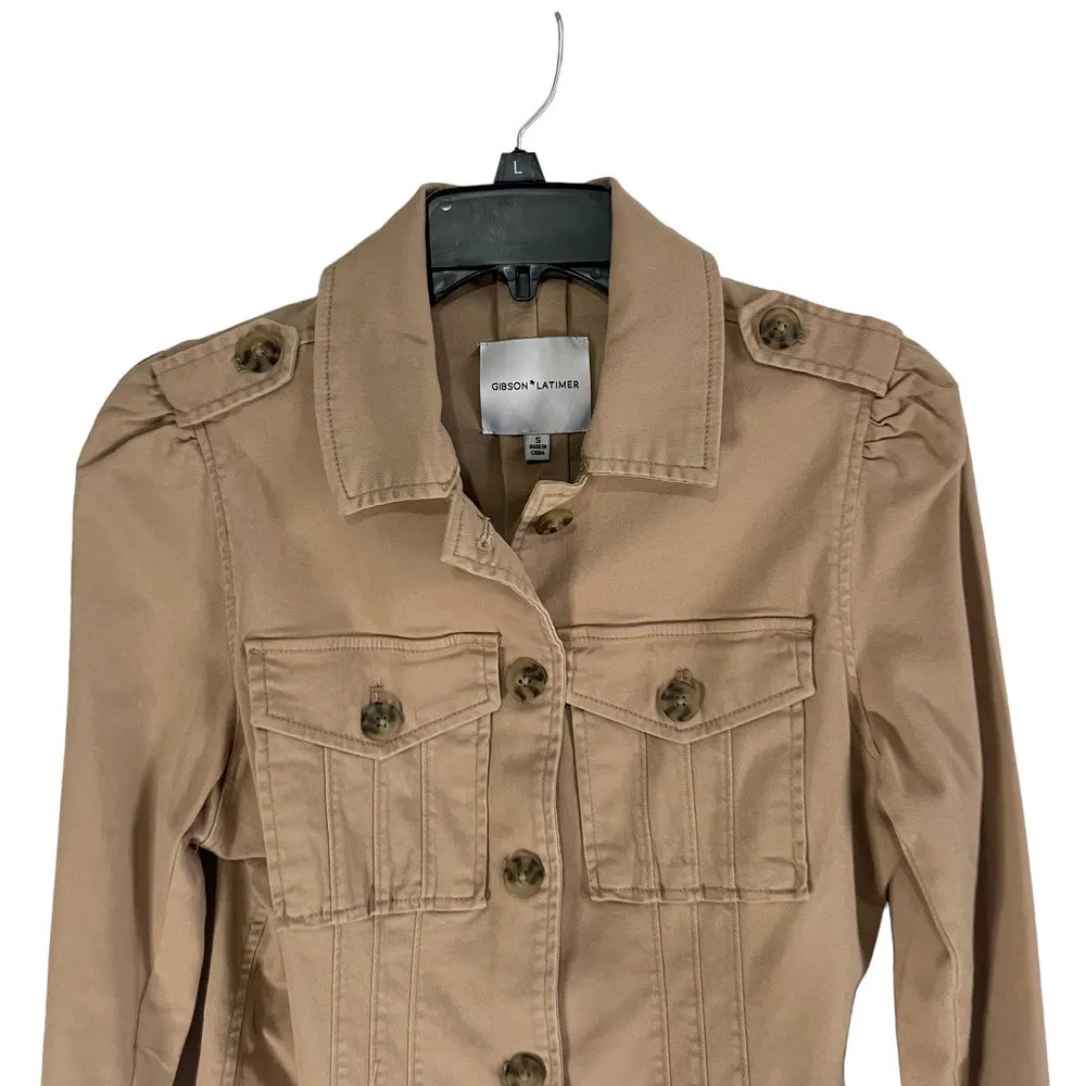 Gibson Size‎ Small Latimer Button Up Tan Jacket - Image 3