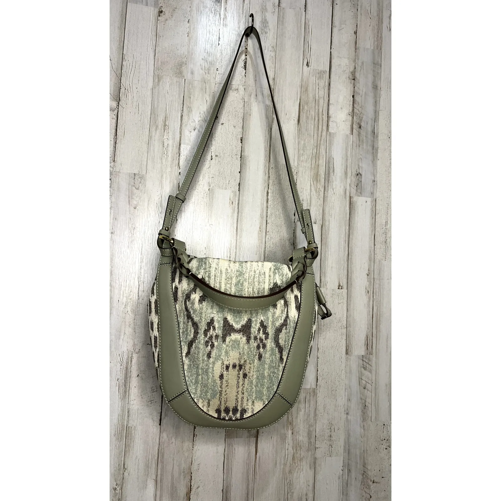 Ulla Johnson Women's Canvas & Leather‎ Shoulder Bag Sophisticated Pattern Casual - Image 5