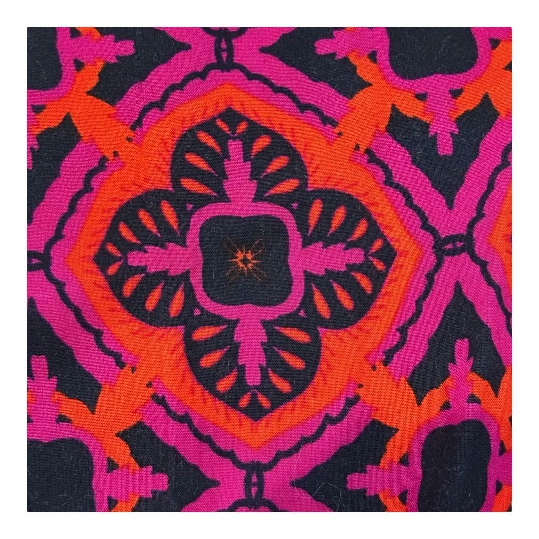 Banana Republic Jumpsuit Sleeveless Geometric Print Orange Pink Women Size‎ 14 - Image 2