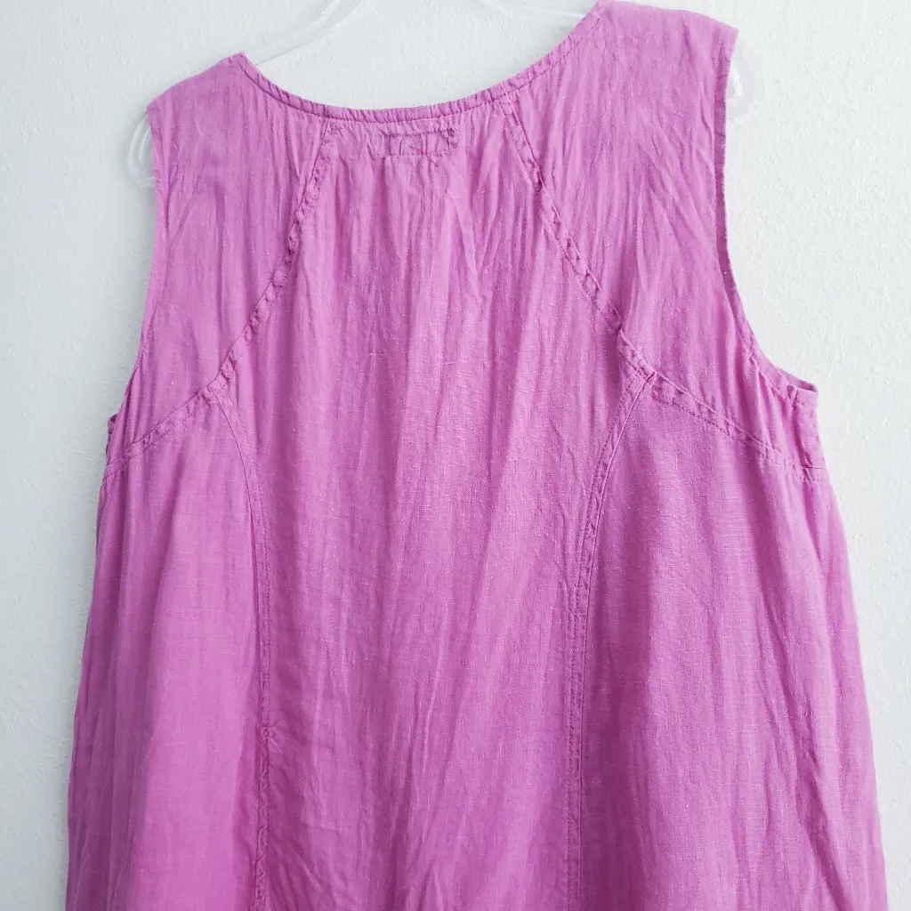 Flax  Slevless Mini Dress Top - Image 6