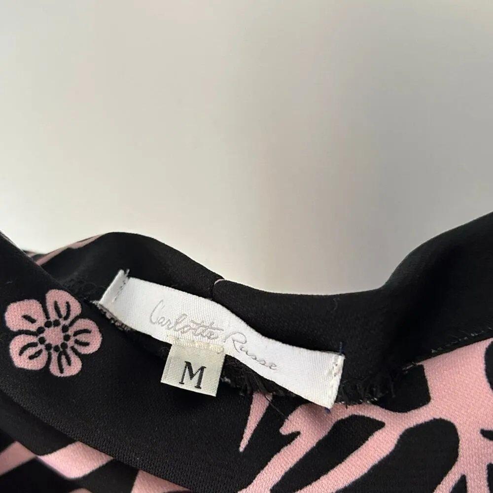 Charlotte Russe Y2K Floral Strapless Dress Size Medium - Image 3