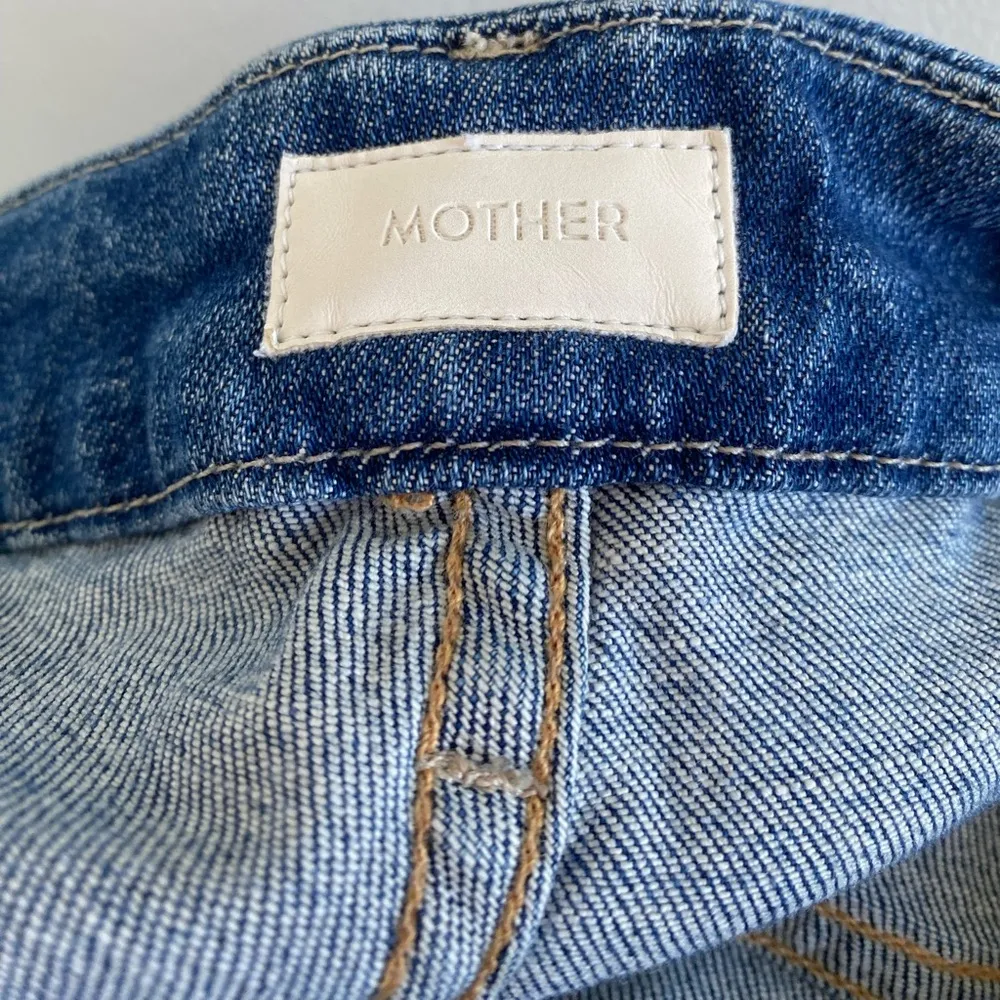 Mother Blue High Waisted Looker Ankle Fray In One Smart Cookie Size 31 - Image 6