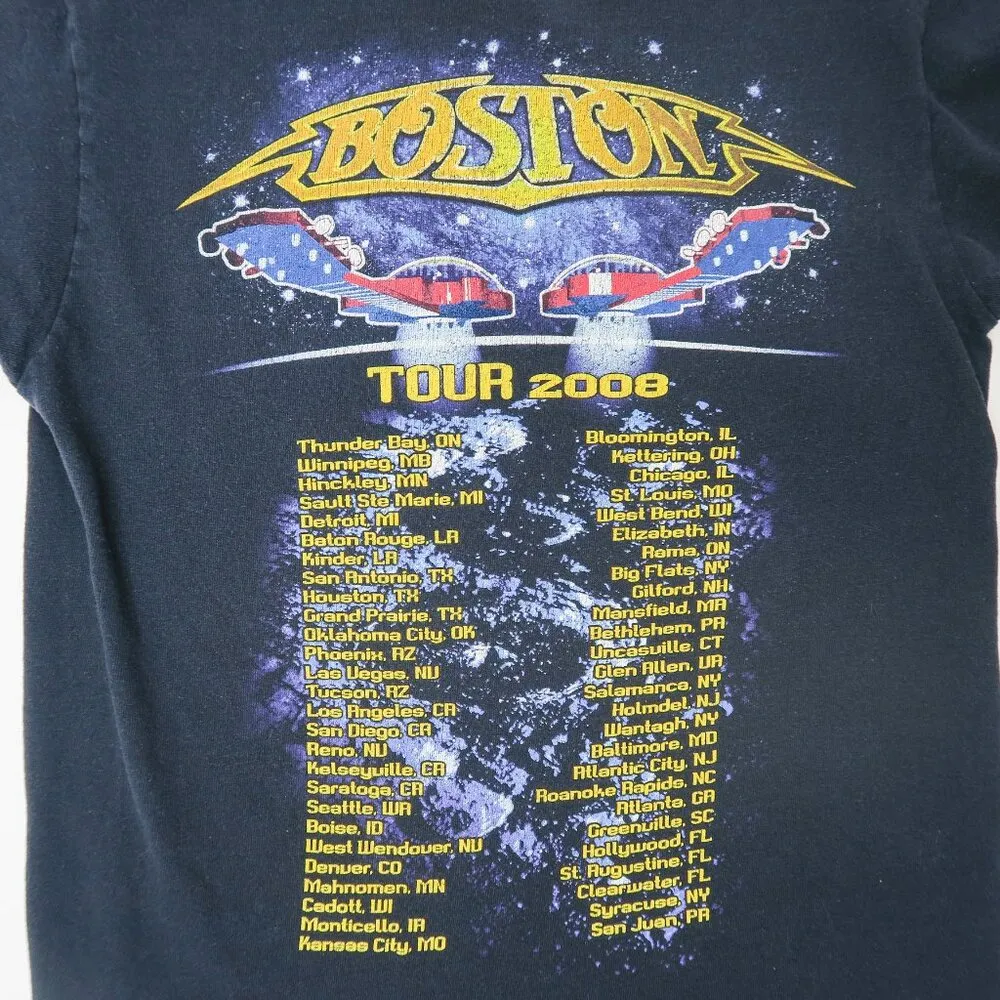 Vintage Y2K Boston 2008 Tour Rock Band Shirt - Image 6