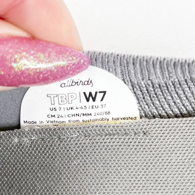 Allbirds Tree Breezer Pointed Toe Flats Shoes Mist Gray 7 - Image 7