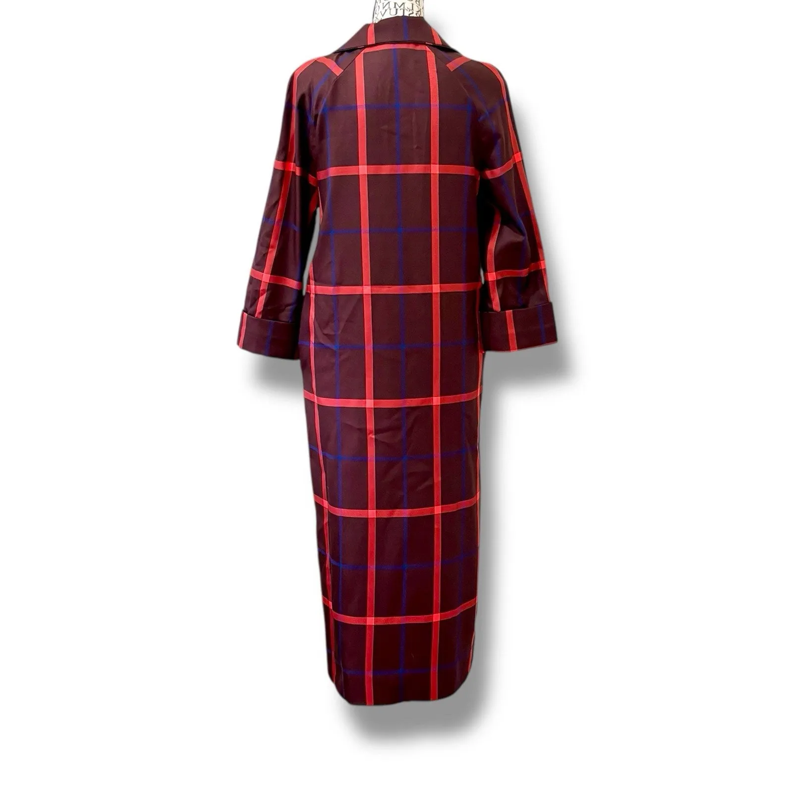 Tuckernuck Size S Plaid Midi Shirt Dress - Image 6