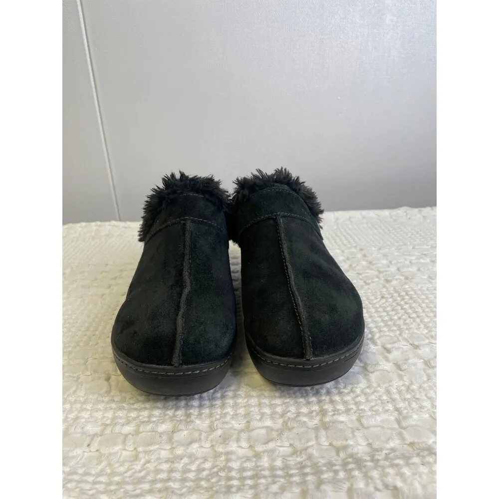 Crocs Women's Black Suede Slip on Clogs Size 9 SKU 2483 - Image 3