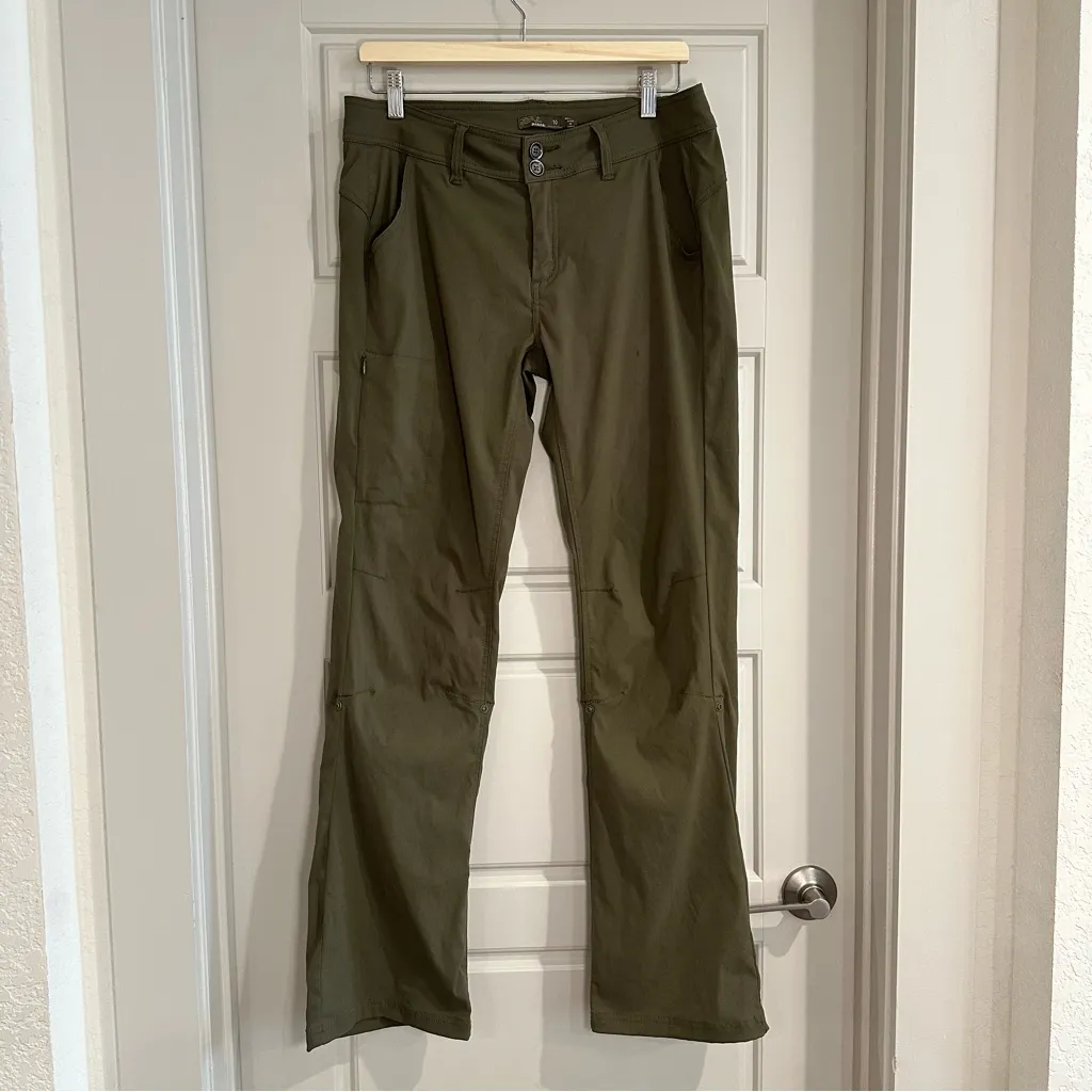 Prana Halle Outdoor Hiking Pants‎ Green Size 10 - Image 2