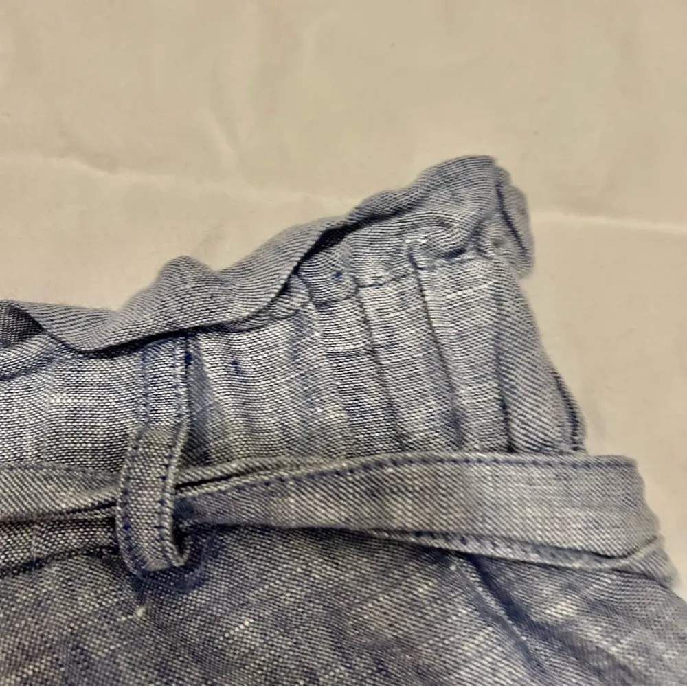 Linen Paper Bag Shorts sz S - Image 4