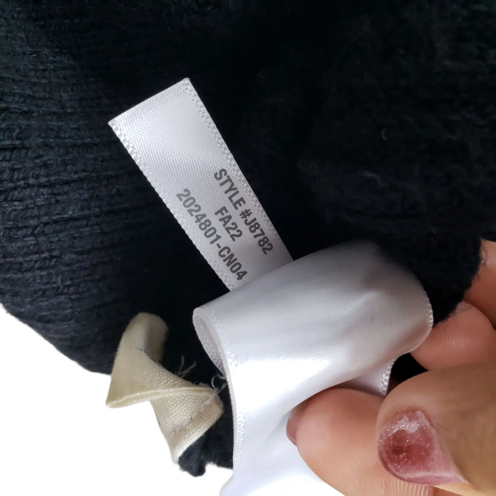 Madewell Patch Pocket Pullover Sweater Womens Medium Black Knit - Image 12