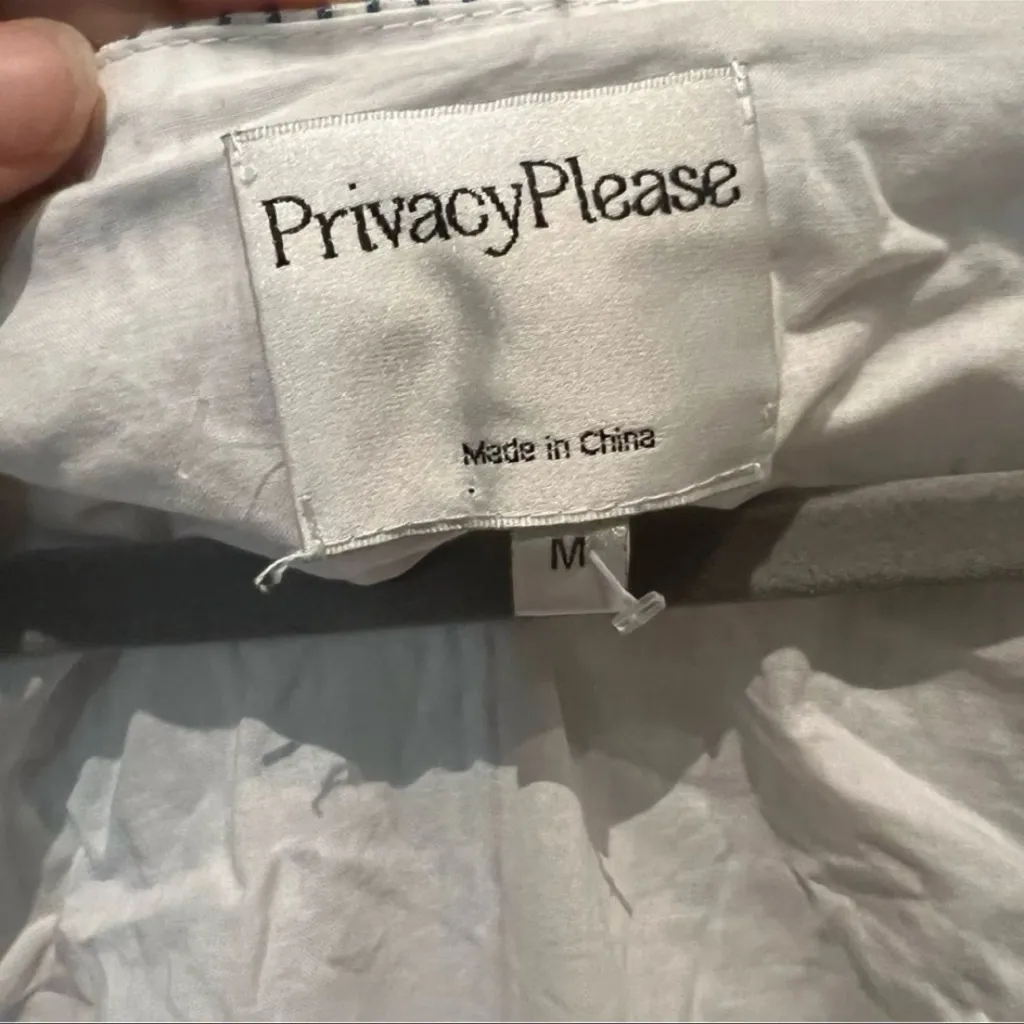 Privacy Please Revolve Daffodil Button Front Striped Mini Dress – Size Medium - Image 6