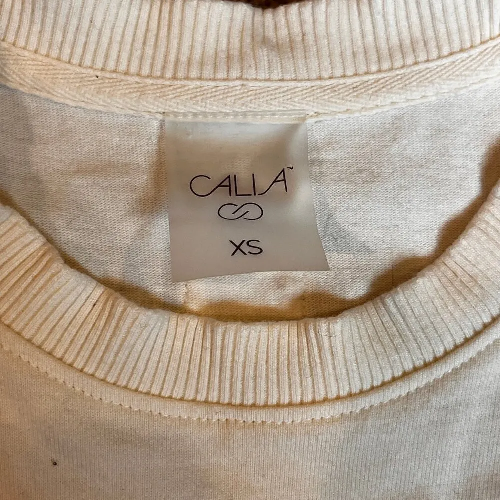 Calia Carrie Underwood Off White Extended Shoulder Midi Dress SZ XS Neutral - Image 7