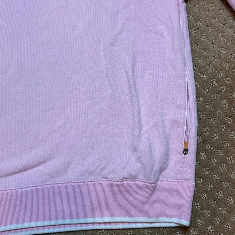 Ralph Lauren Golf Womens Blush Pink Cotton Crew Pullover Sweatshirt SZ SP Pocket - Image 5