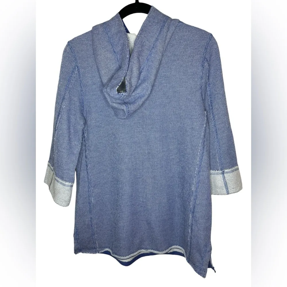 Soft Surroundings Just Beachy Pullover Size S Blue - Image 4