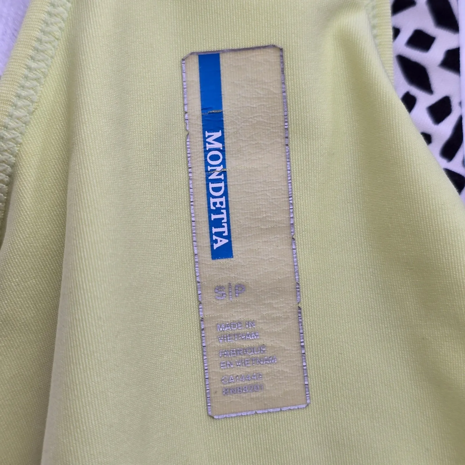 Mondetta‎ Green Racerback Print Sports Activewear Support Bra Tank Top Small - Image 5