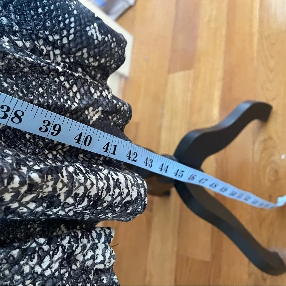 Marc by Marc Jacobs Grey Black Reptile Animal Print Midi Halter neck Dress Sz S - Image 5