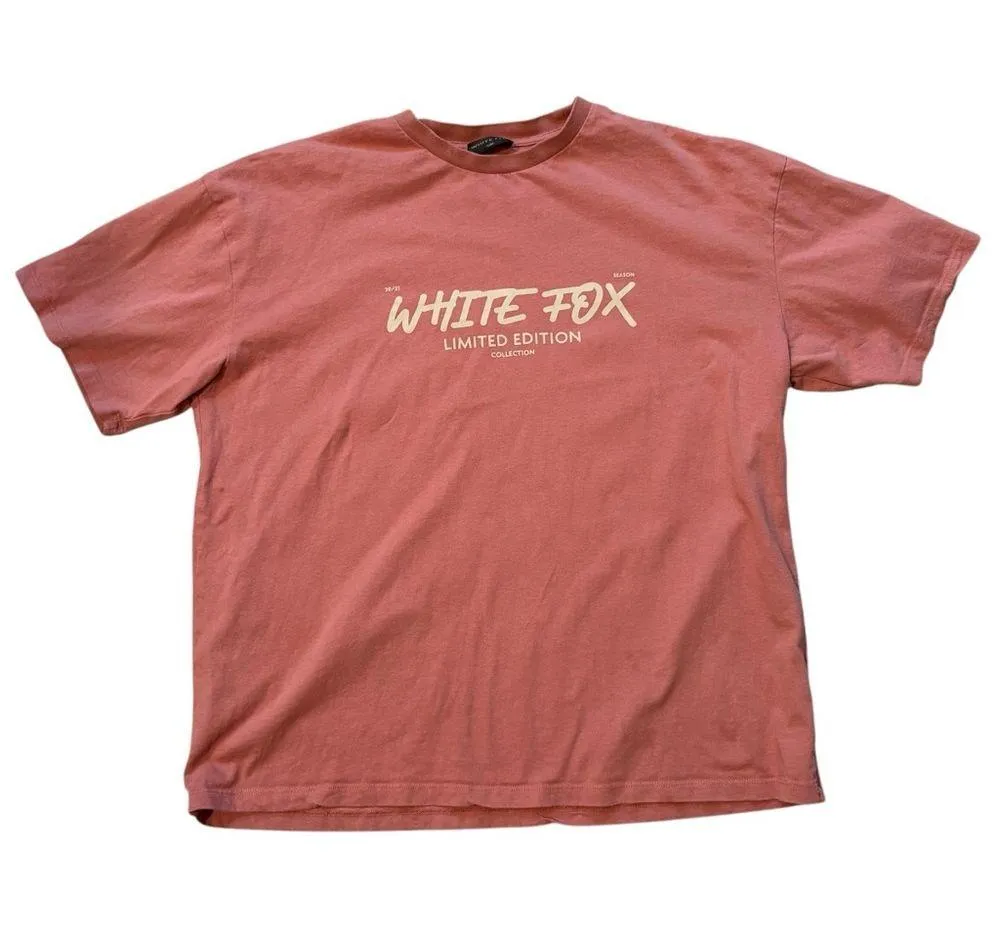 White Fox Limited Edition Oversized Short Sleeve Tee, Sz S/M - Image 9