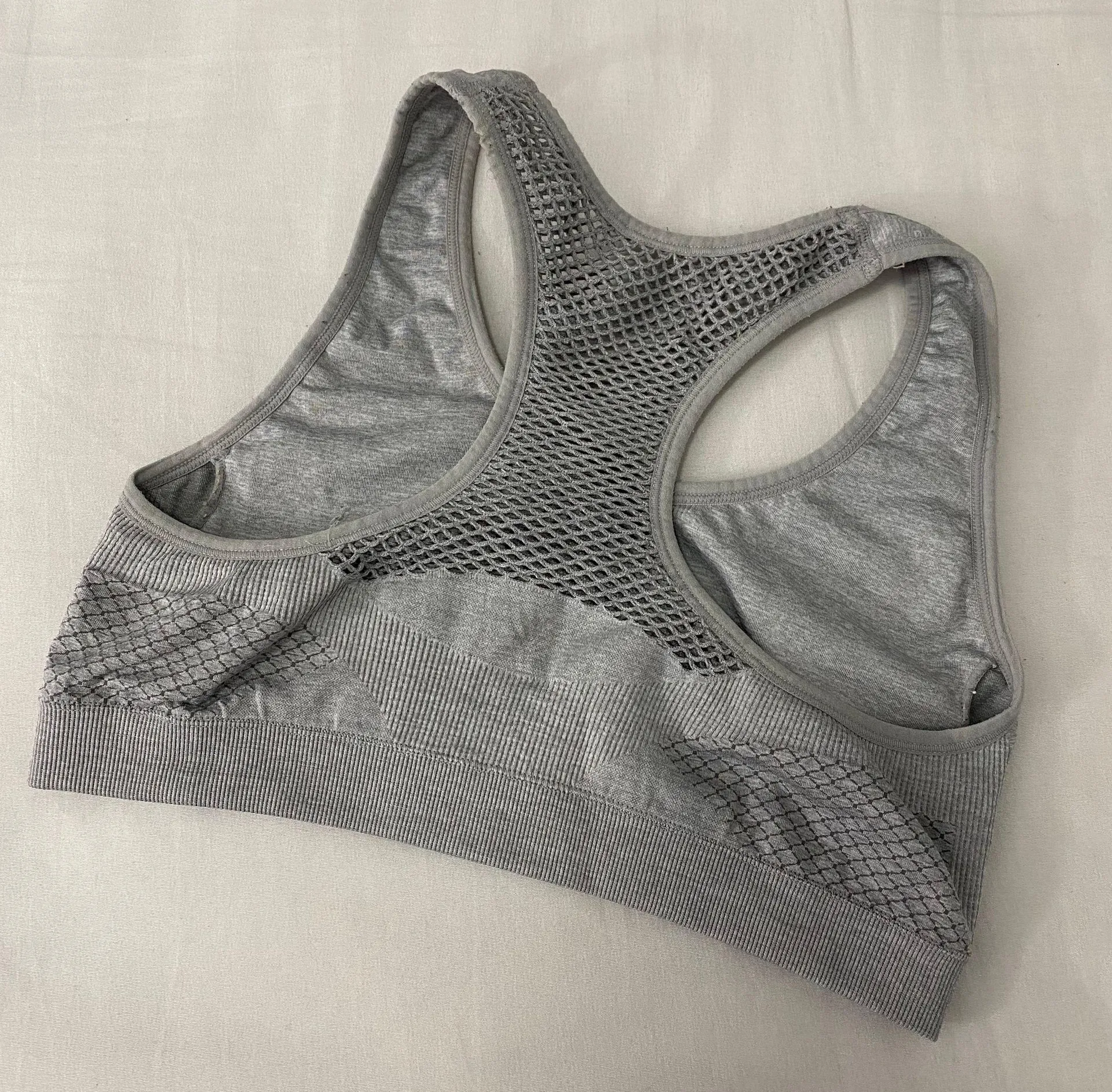 Gray Sport Bra - Image 3