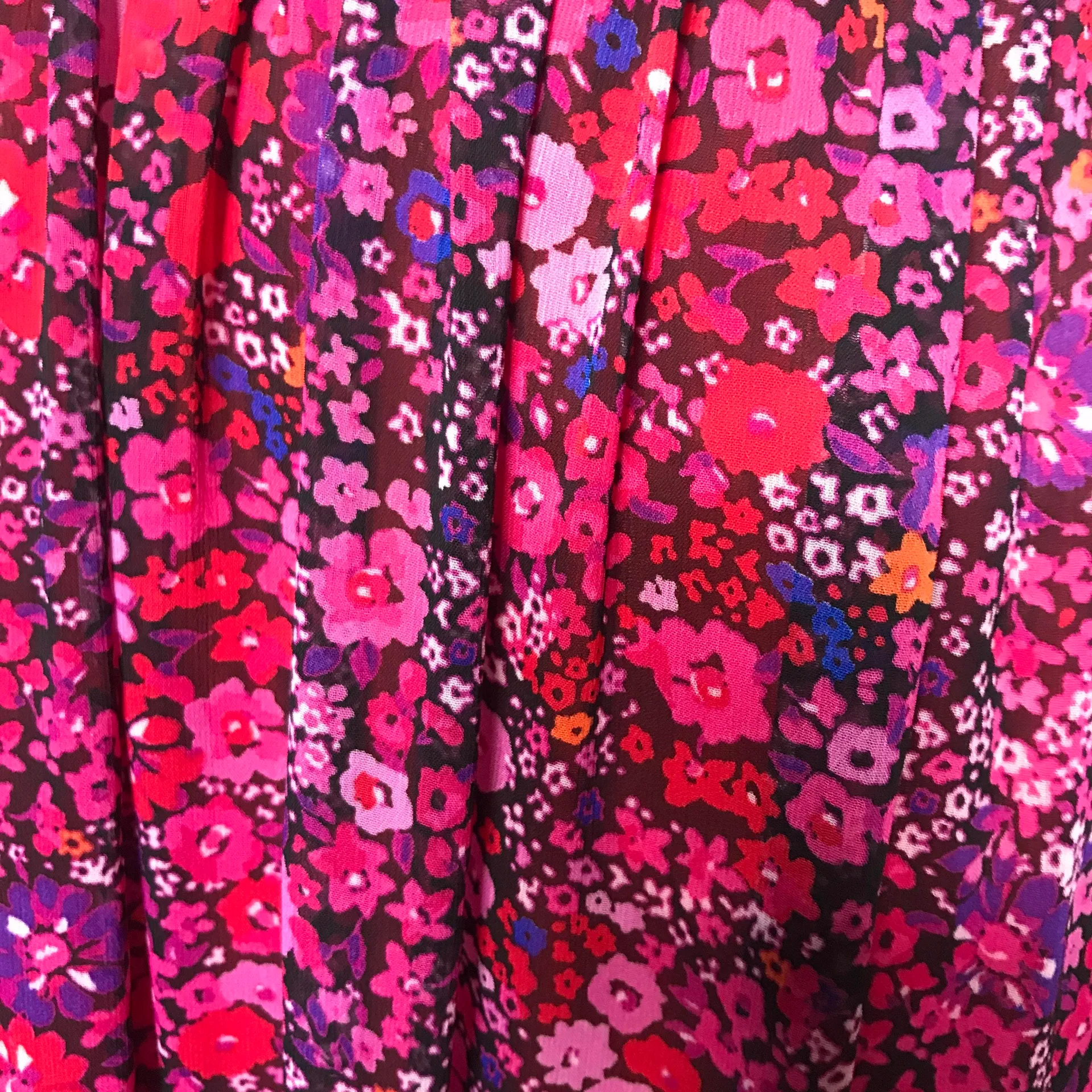 T Tahari Winnie Floral Print Beaded Fringe Skirt - Image 8