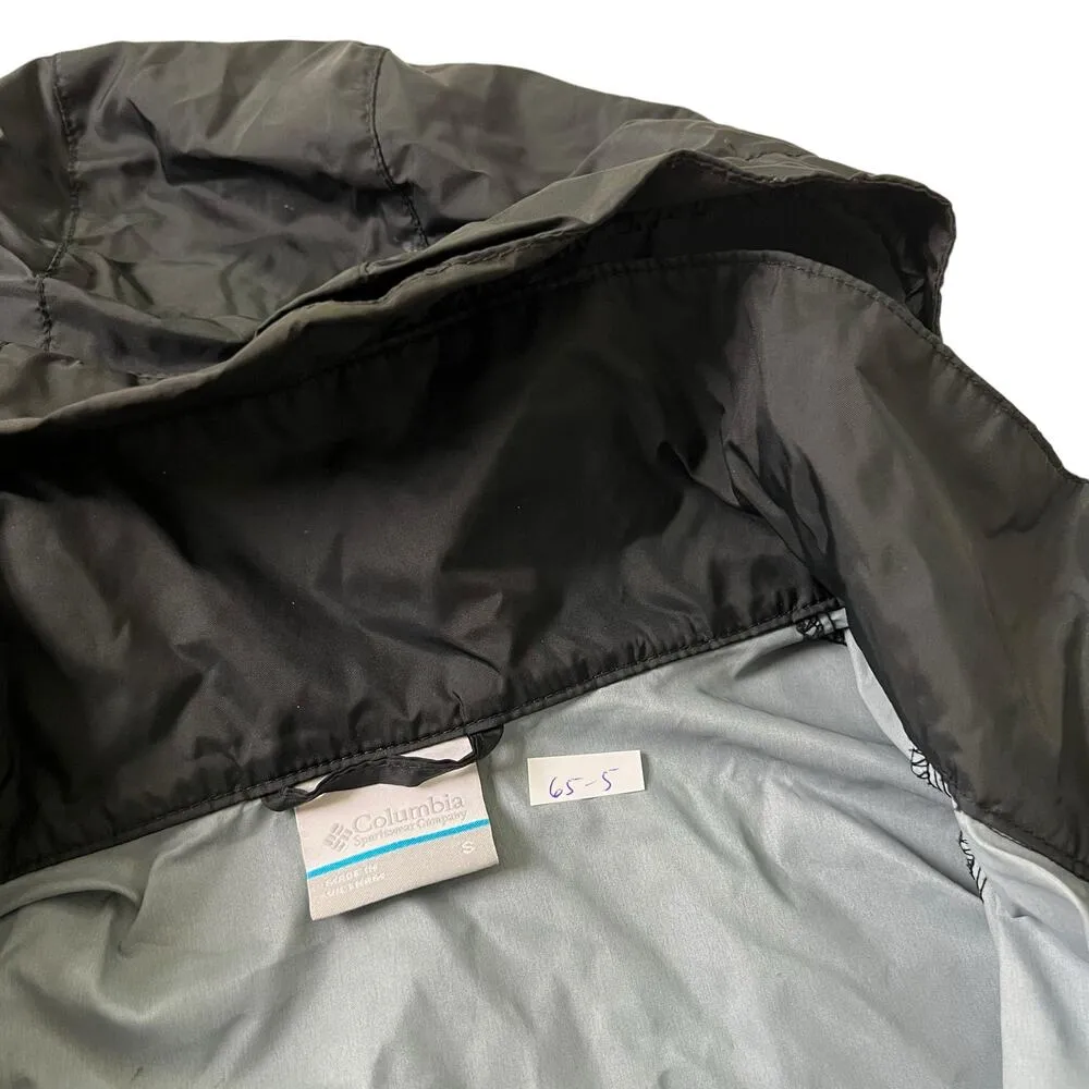Columbia Black Full Zip Windbreaker Jacket Women Size Small | 65-5 - Image 4